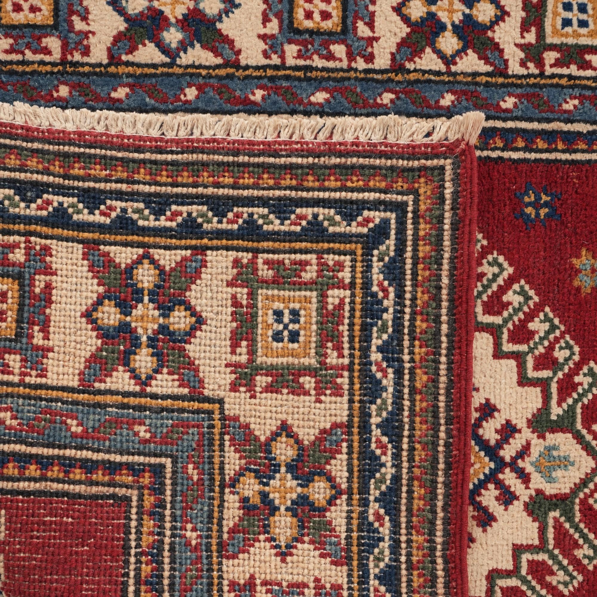 80cm x 195cm Handgeknüpft Kazak Läufer Teppich