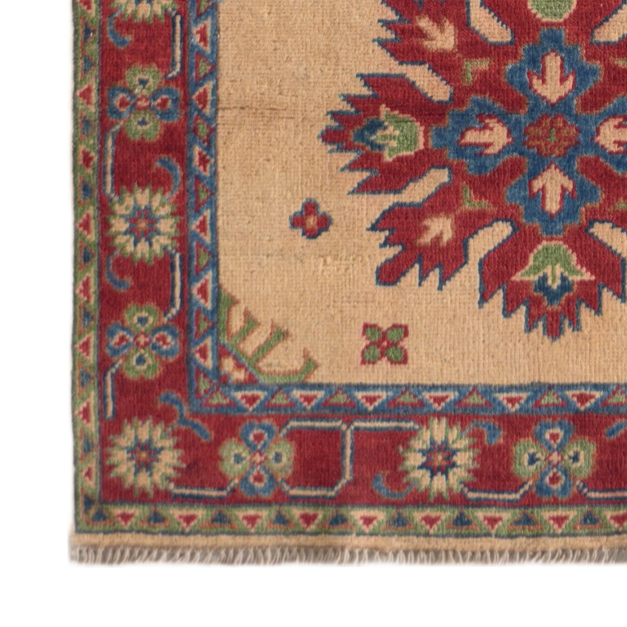Detail image 7 of 12: 2' 11 x 8' 5 Hand Knotted Kazak Runner Rug
