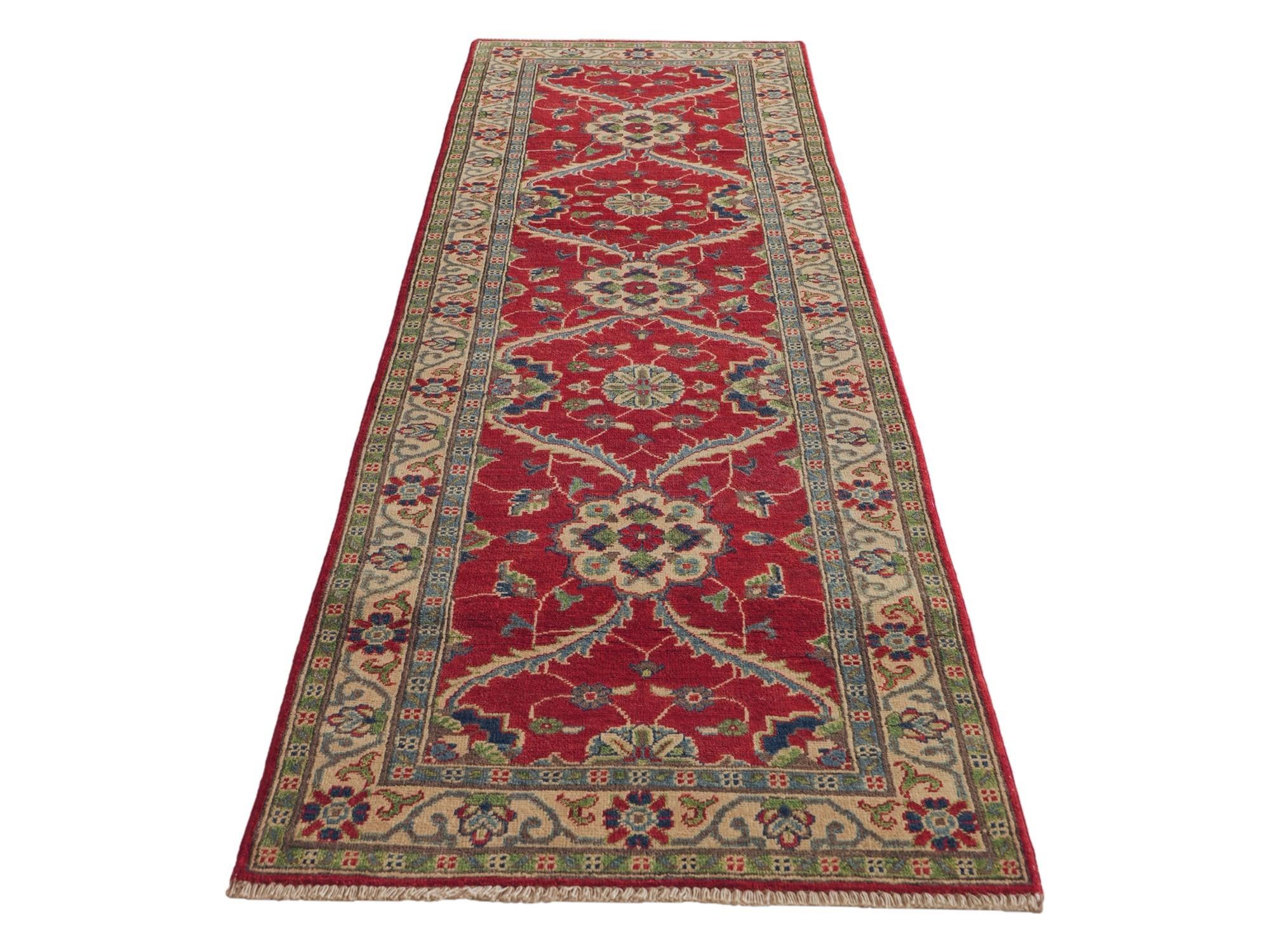 Detail image 5 of 12: 2' 9 x 9' 8 Hand Knotted Kazak Runner Rug