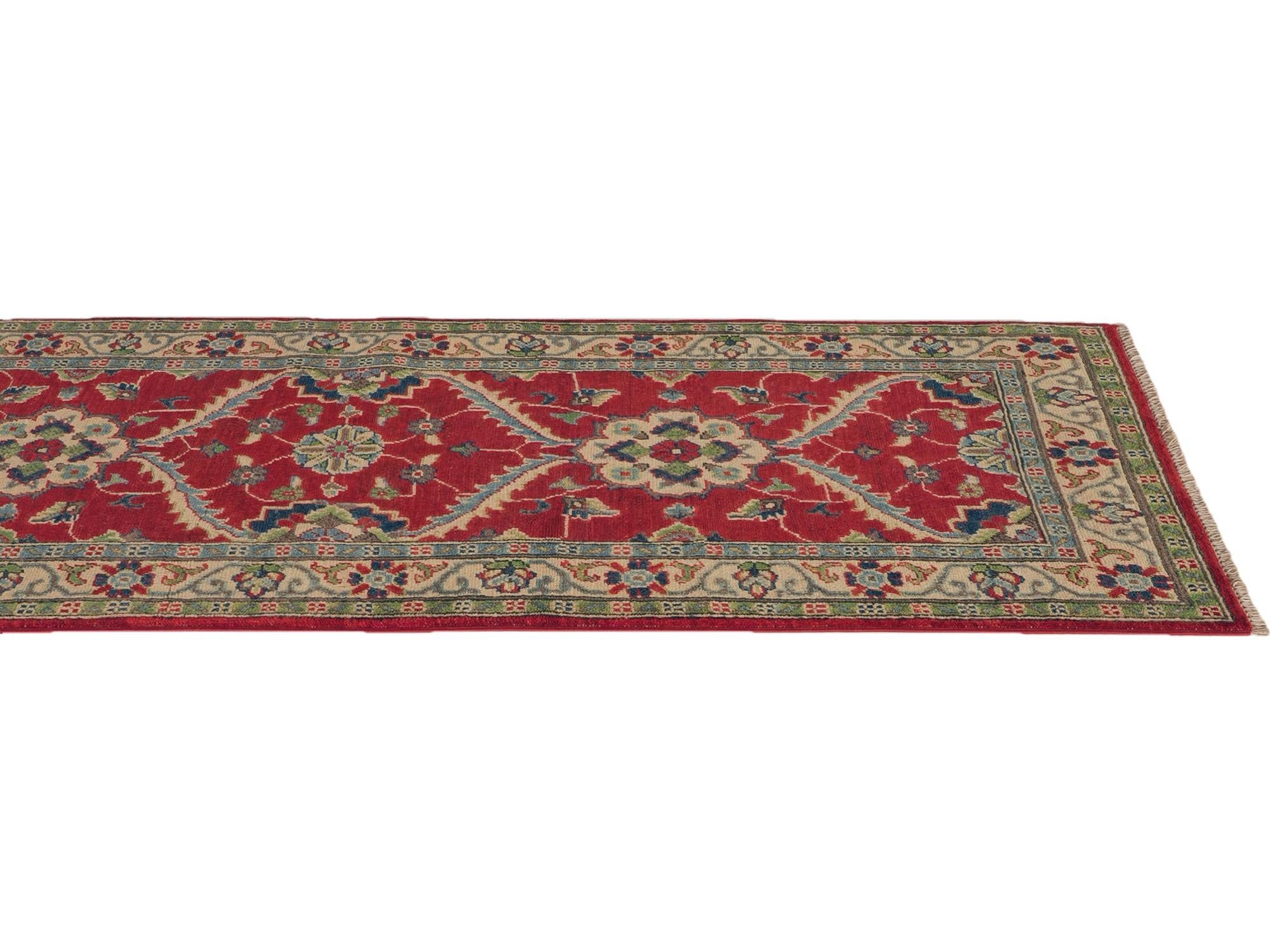 Detail image 6 of 12: 2' 9 x 9' 8 Hand Knotted Kazak Runner Rug