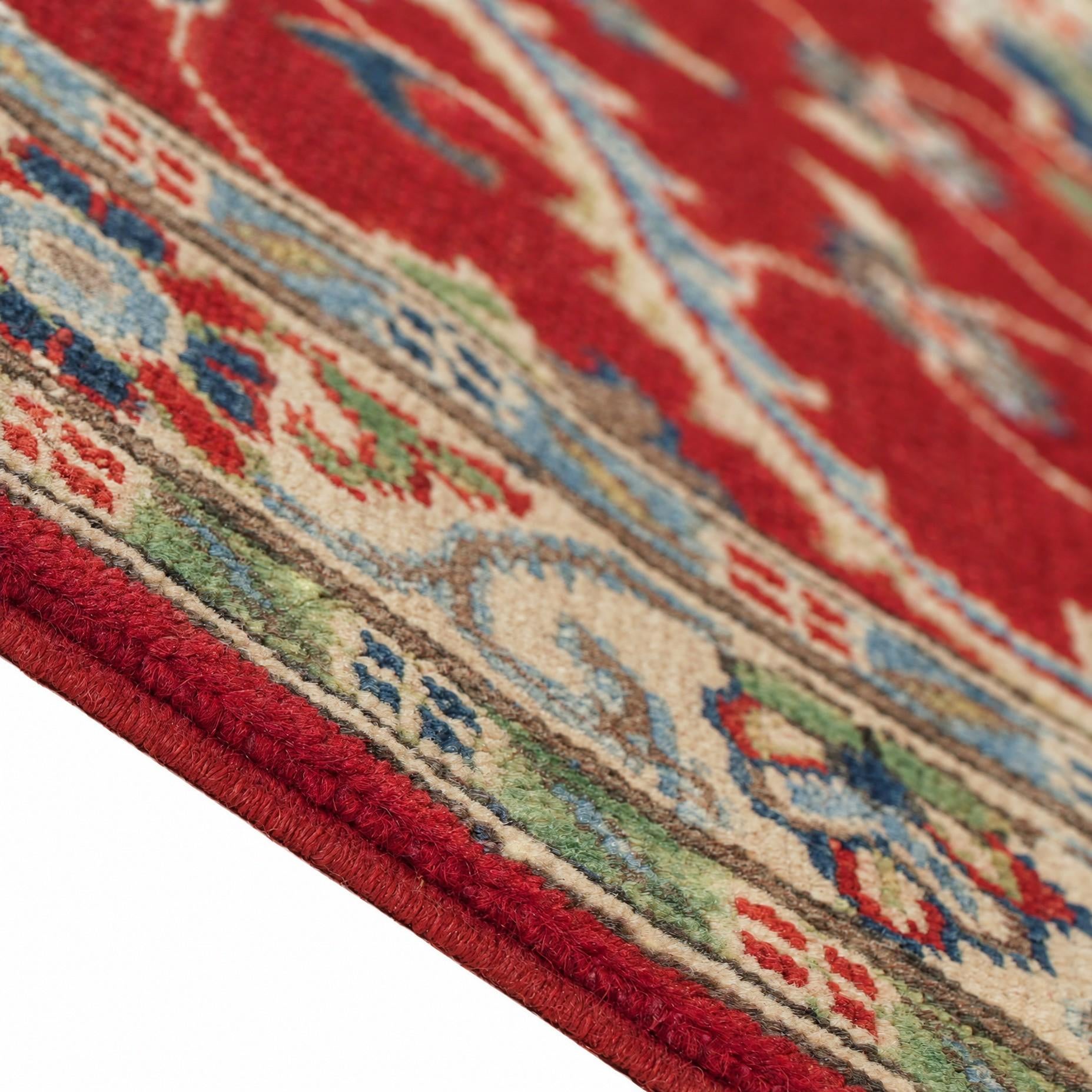 Detail image 8 of 12: 2' 9 x 9' 8 Hand Knotted Kazak Runner Rug