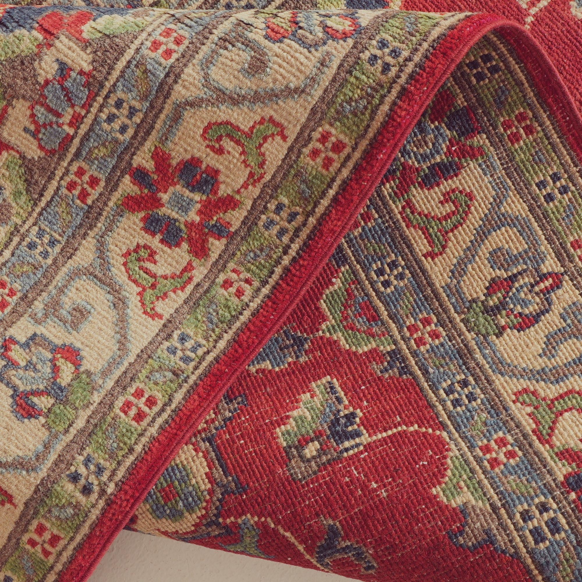 Detail image 9 of 12: 2' 9 x 9' 8 Hand Knotted Kazak Runner Rug