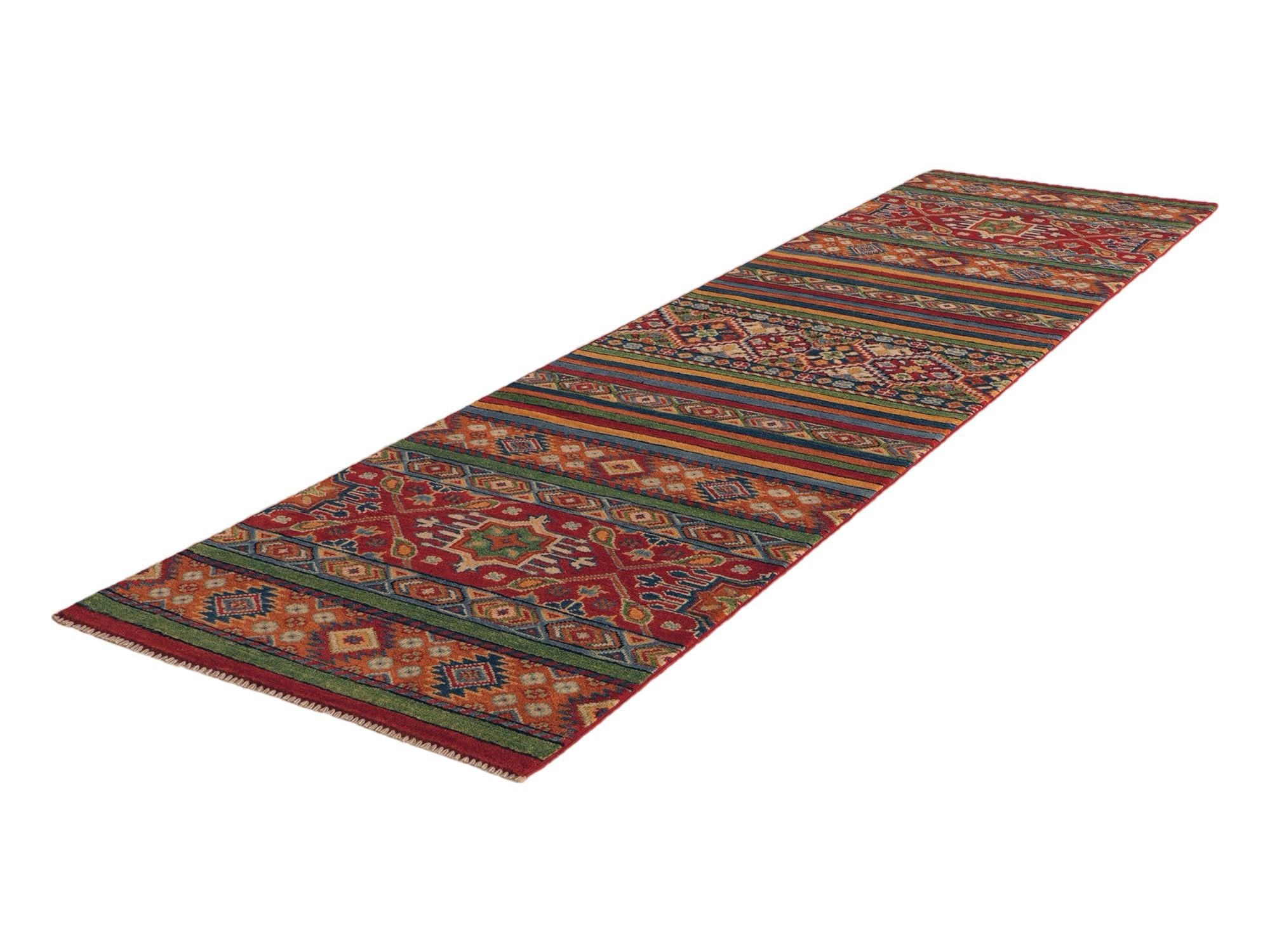 80cm x 310cm Hand Knotted Kazak Runner Rug