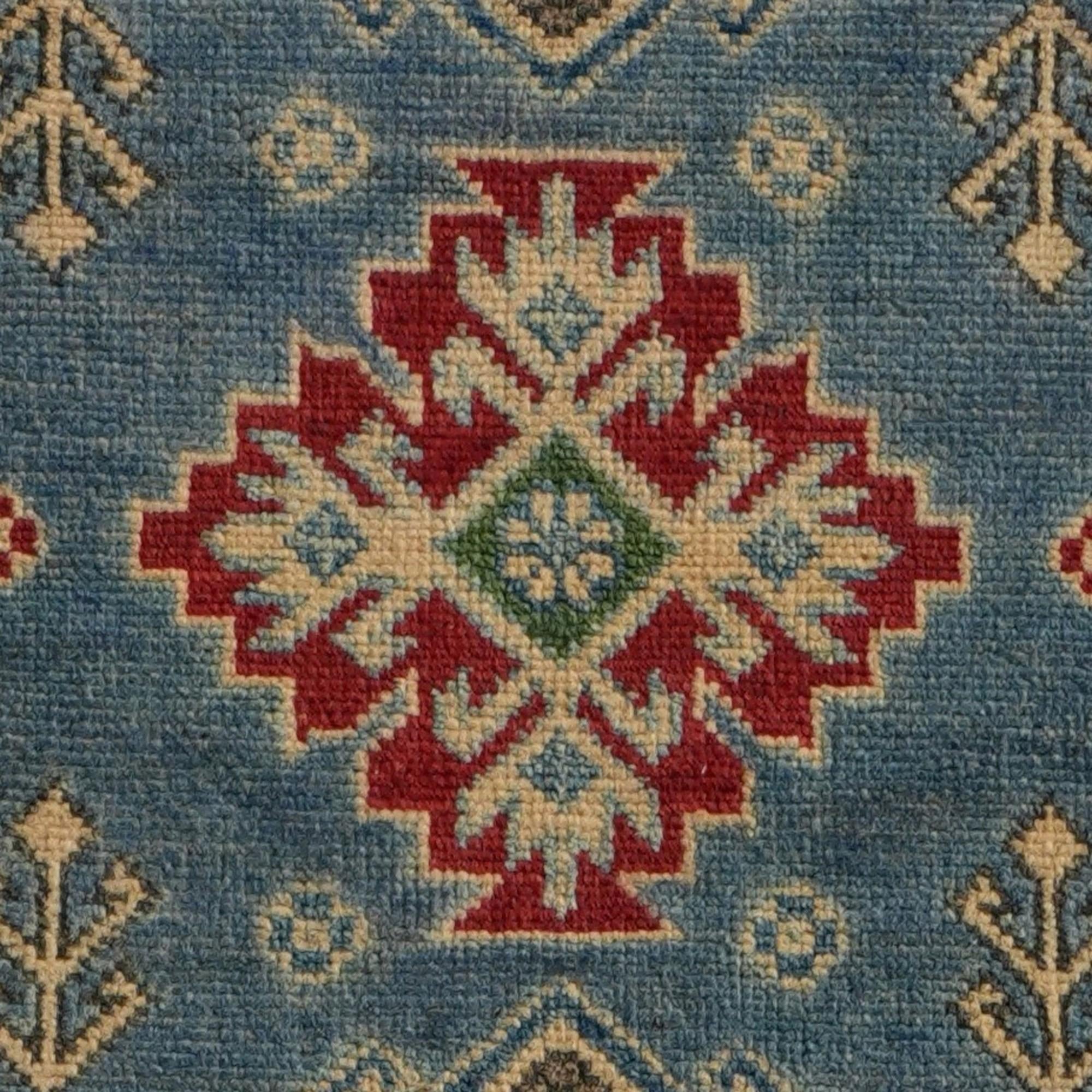80cm x 295cm anudado a mano Kazak Alfombra Pasillera