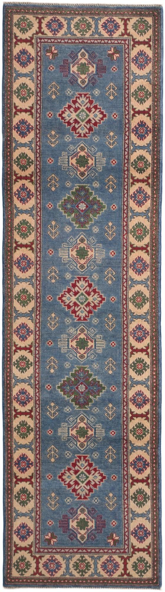 80cm x 295cm anudado a mano Kazak Alfombra Pasillera