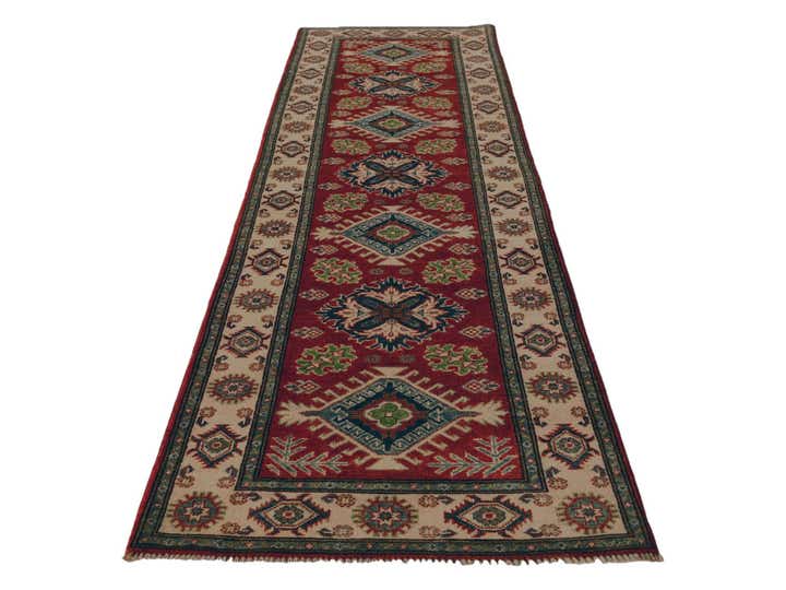 2' 9 x 10' Hand Knotted Kazak Runner Rug