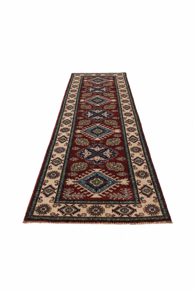 Detail image of 2' 9 x 10' Hand Knotted Kazak Runner Rug
