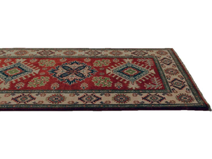Detail image of 2' 9 x 10' Hand Knotted Kazak Runner Rug