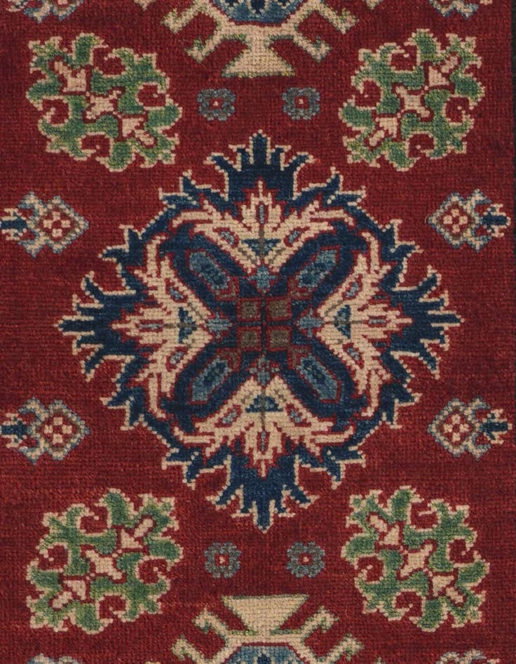 Detail image of 2' 9 x 10' Hand Knotted Kazak Runner Rug