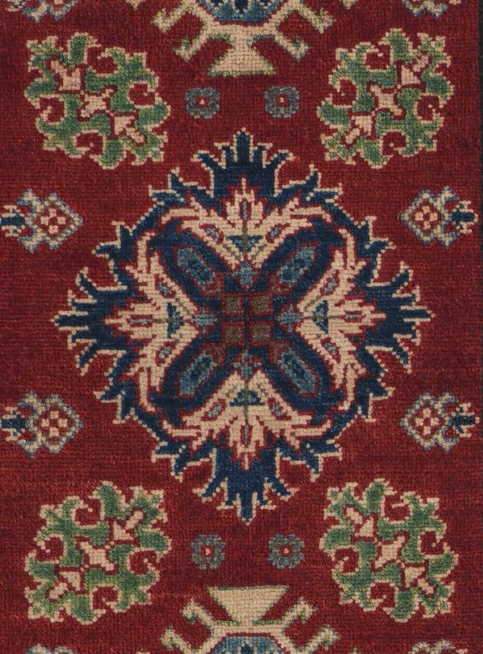 Detail image of 2' 9 x 10' Hand Knotted Kazak Runner Rug
