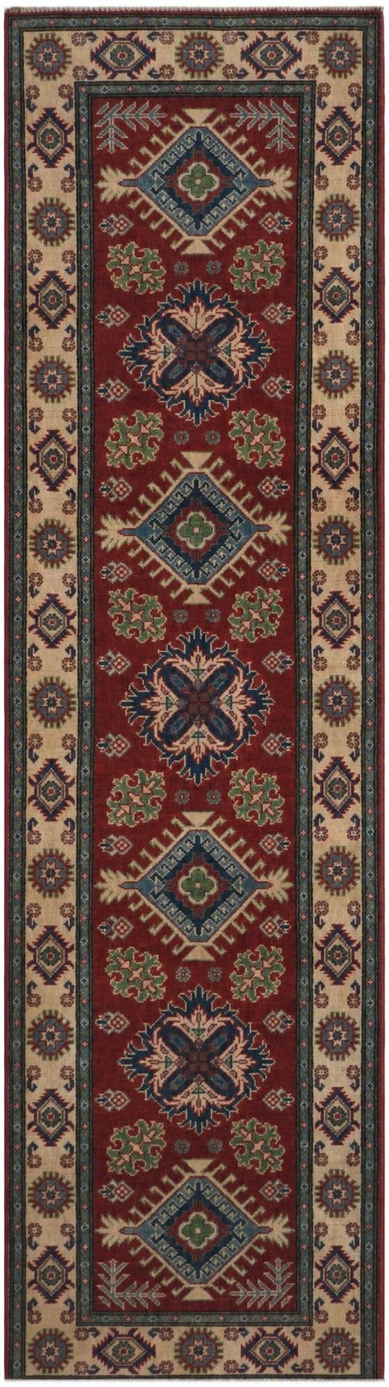 2' 9 x 10' Hand Knotted Kazak Runner Rug