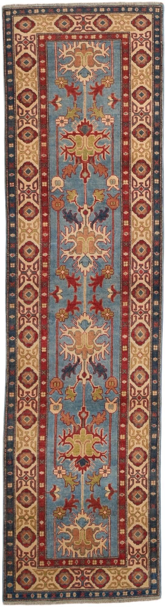 2' 8 x 9' 10 Hand Knotted Kazak Runner Rug