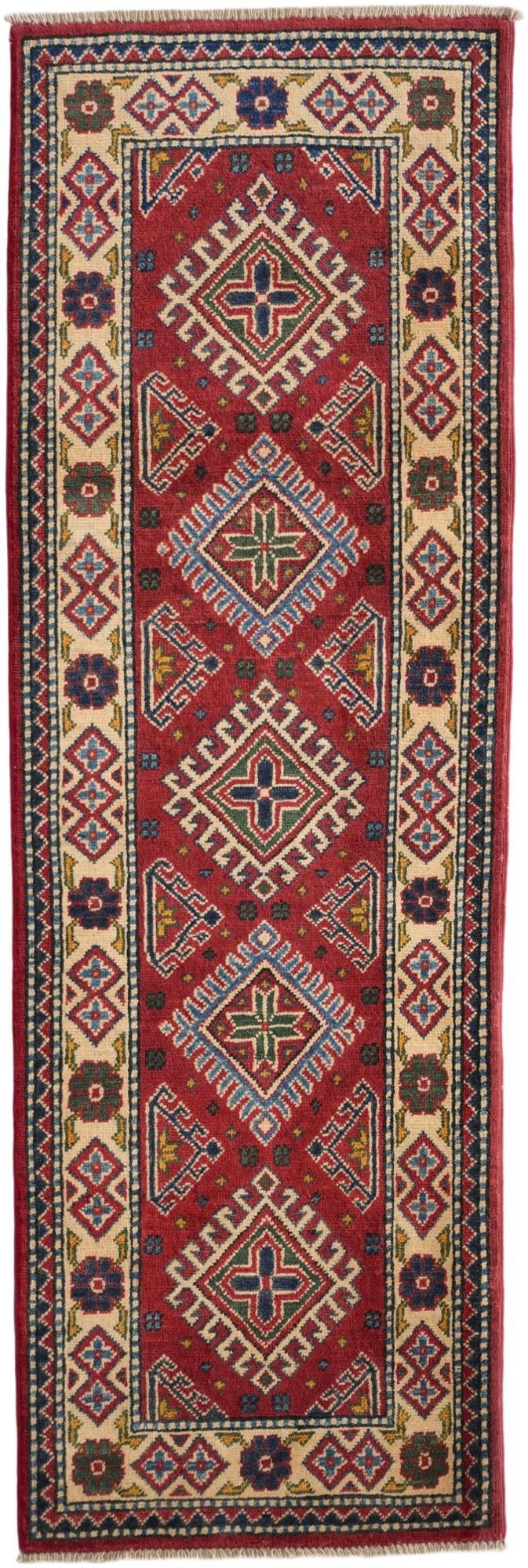 2' x 6' Hand Knotted Kazak Runner Rug