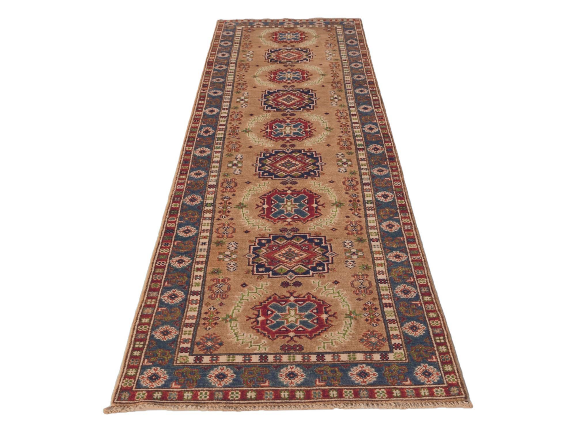 2' 9 x 9' 11 Hand Knotted Kazak Runner Rug