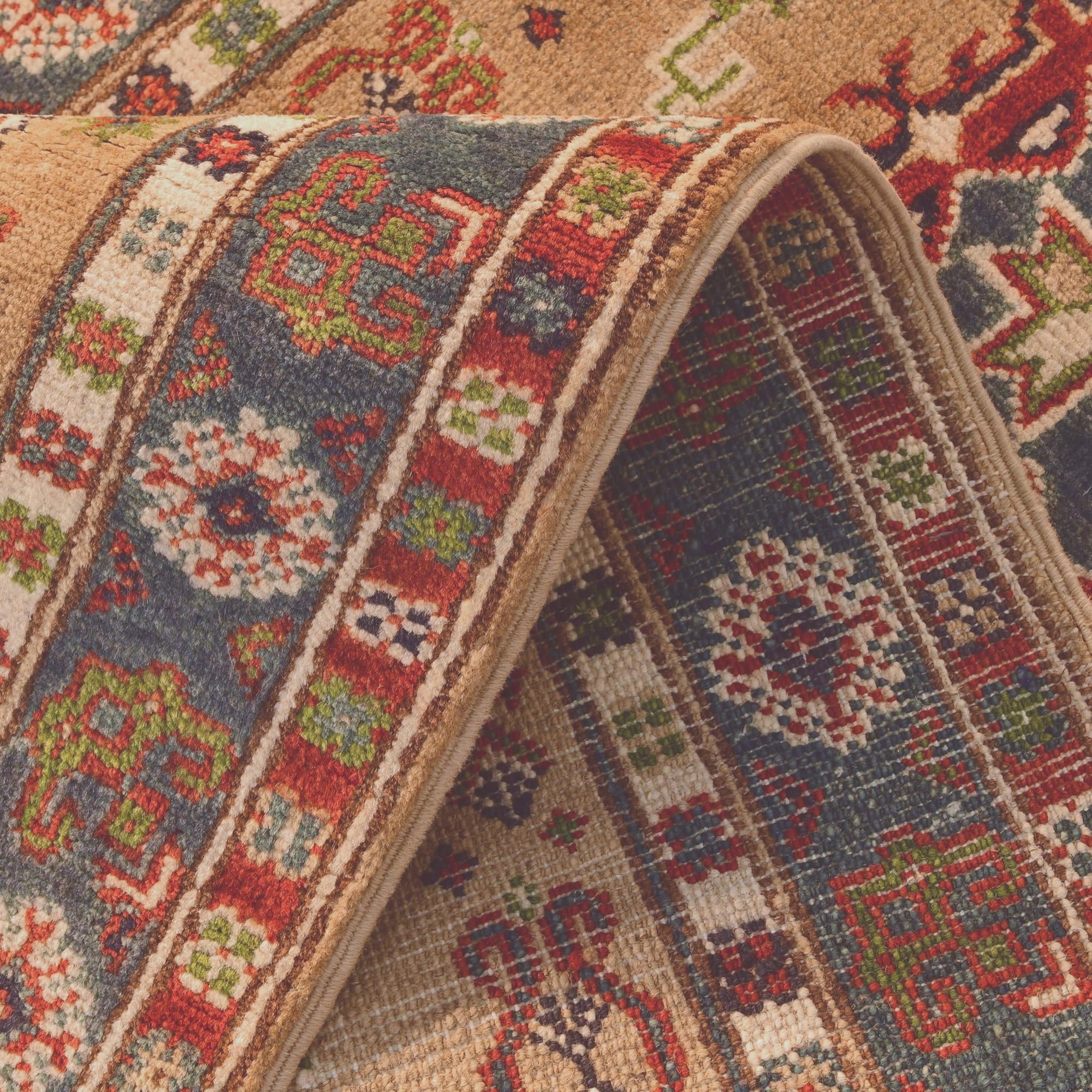 2' 9 x 9' 11 Hand Knotted Kazak Runner Rug