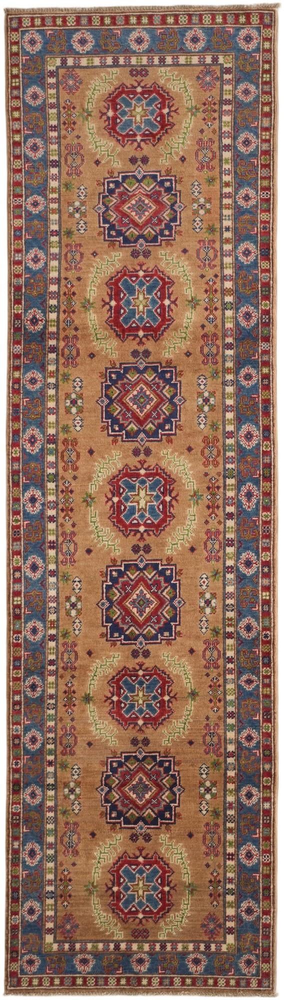 2' 9 x 9' 11 Hand Knotted Kazak Runner Rug