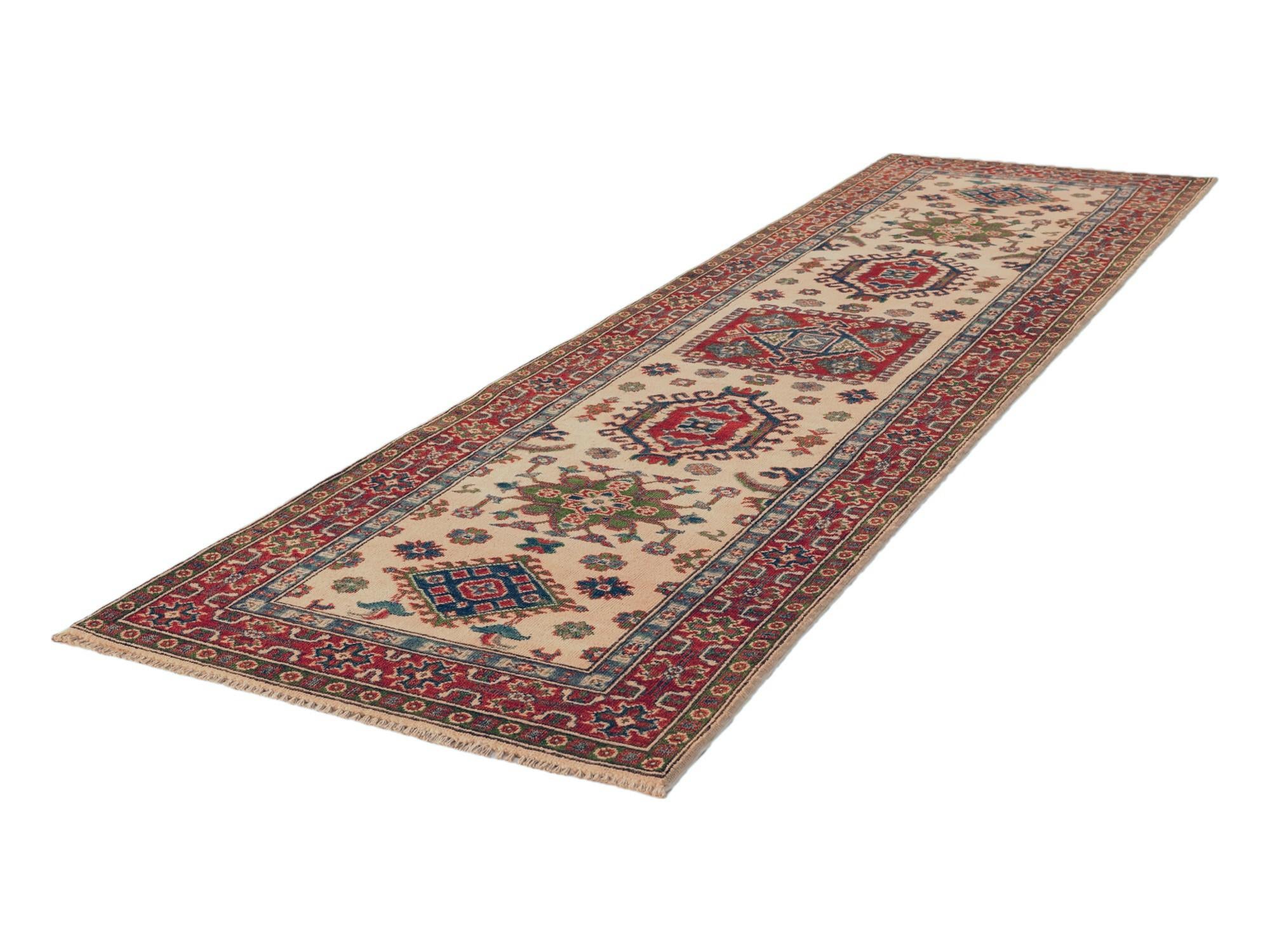 2' 9 x 9' 9 Hand Knotted Kazak Runner Rug