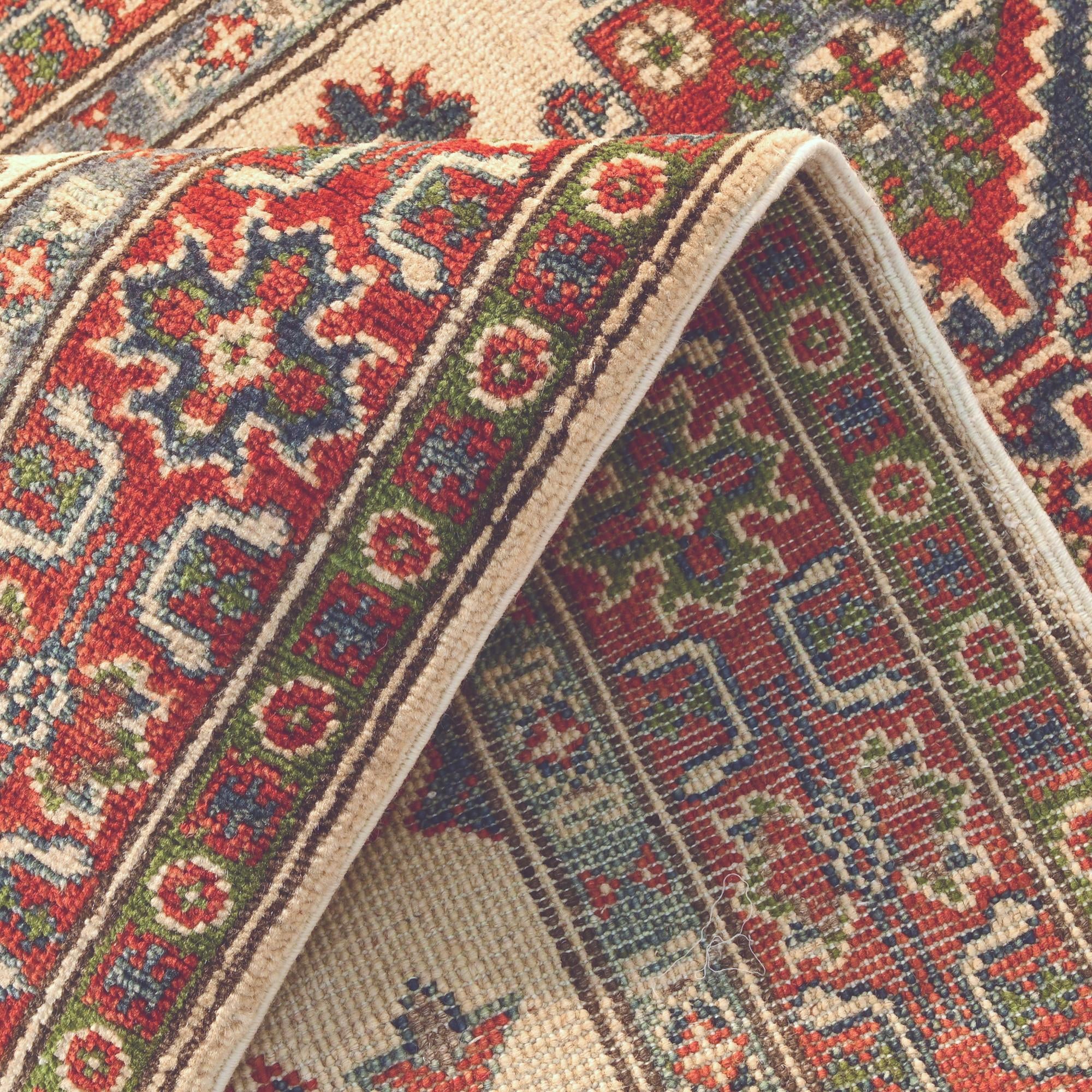 2' 9 x 9' 9 Hand Knotted Kazak Runner Rug