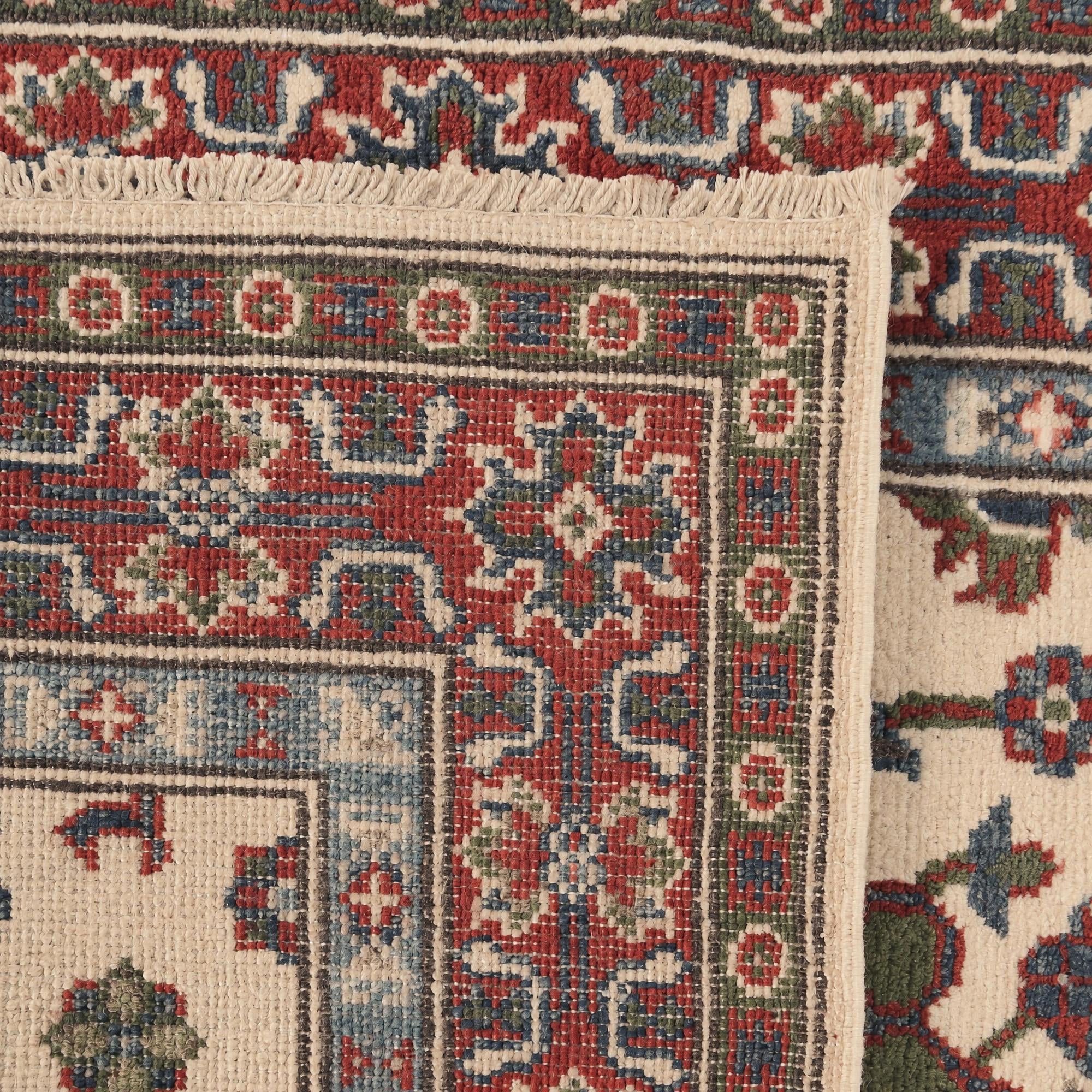 85cm x 295cm anudado a mano Kazak Alfombra Pasillera