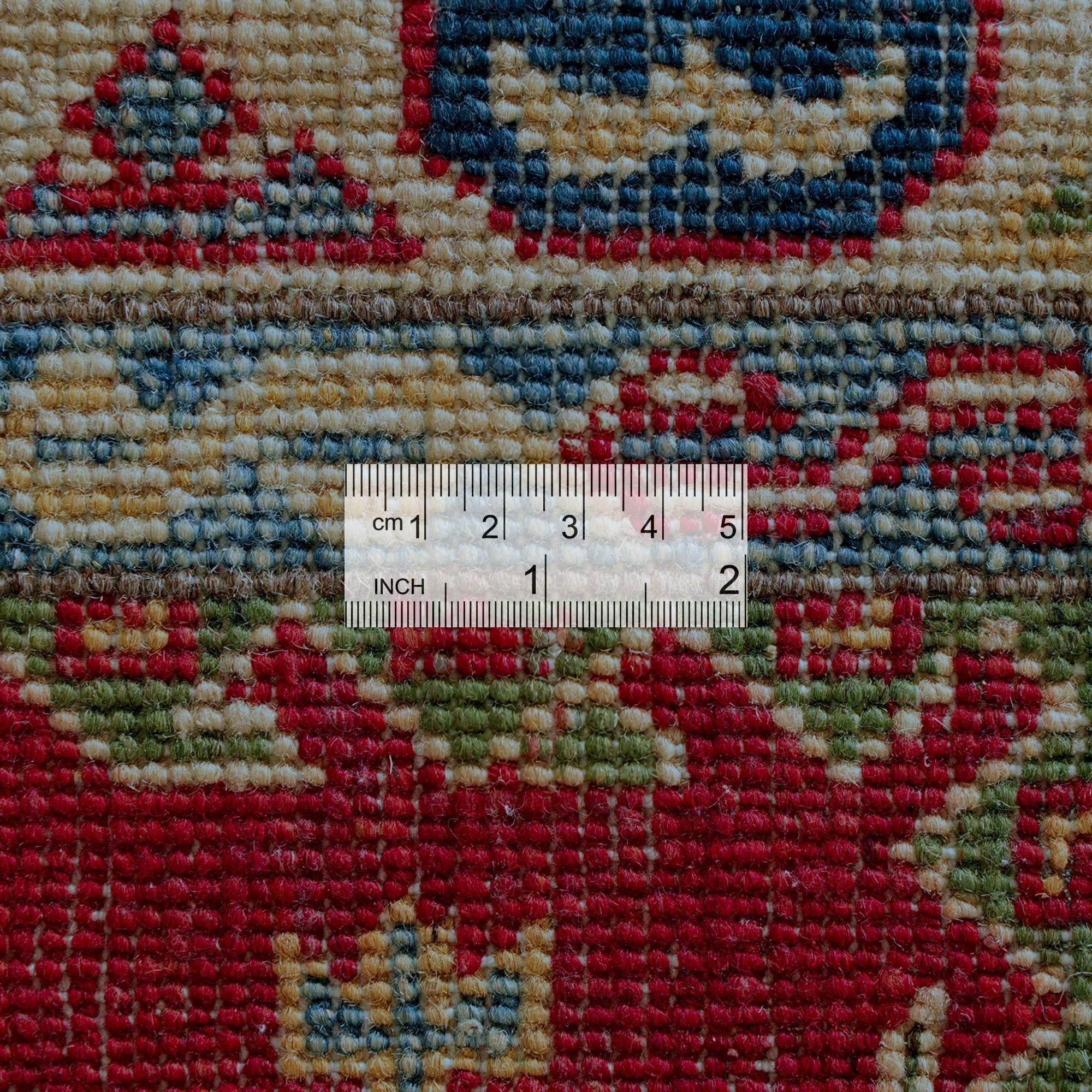 80cm x 300cm Hand Knotted Kazak Runner Rug