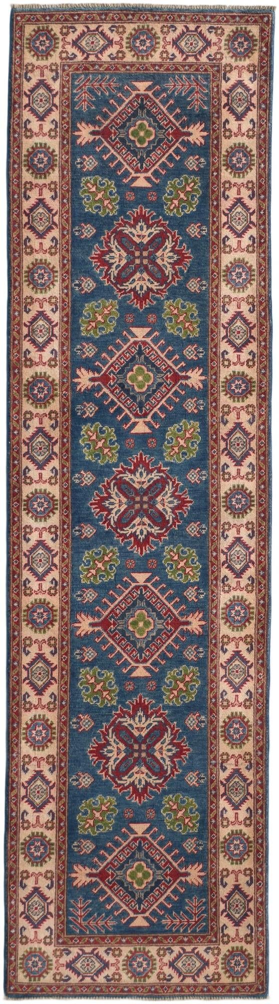85cm x 300cm anudado a mano Kazak Alfombra Pasillera