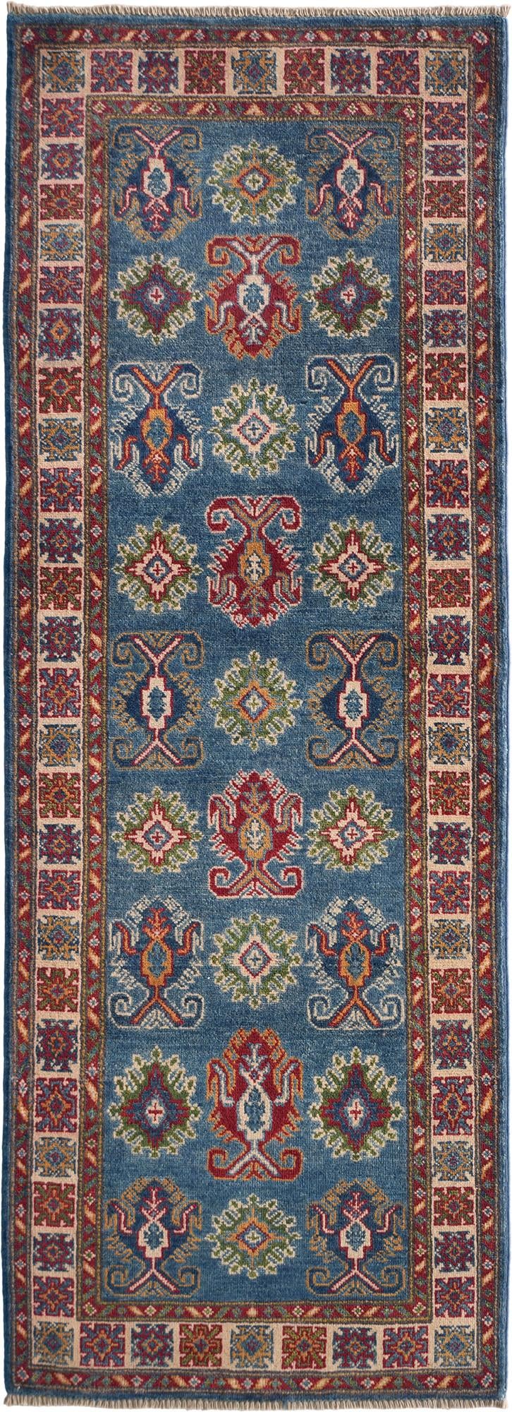 80cm x 220cm Hand Knotted Kazak Runner Rug