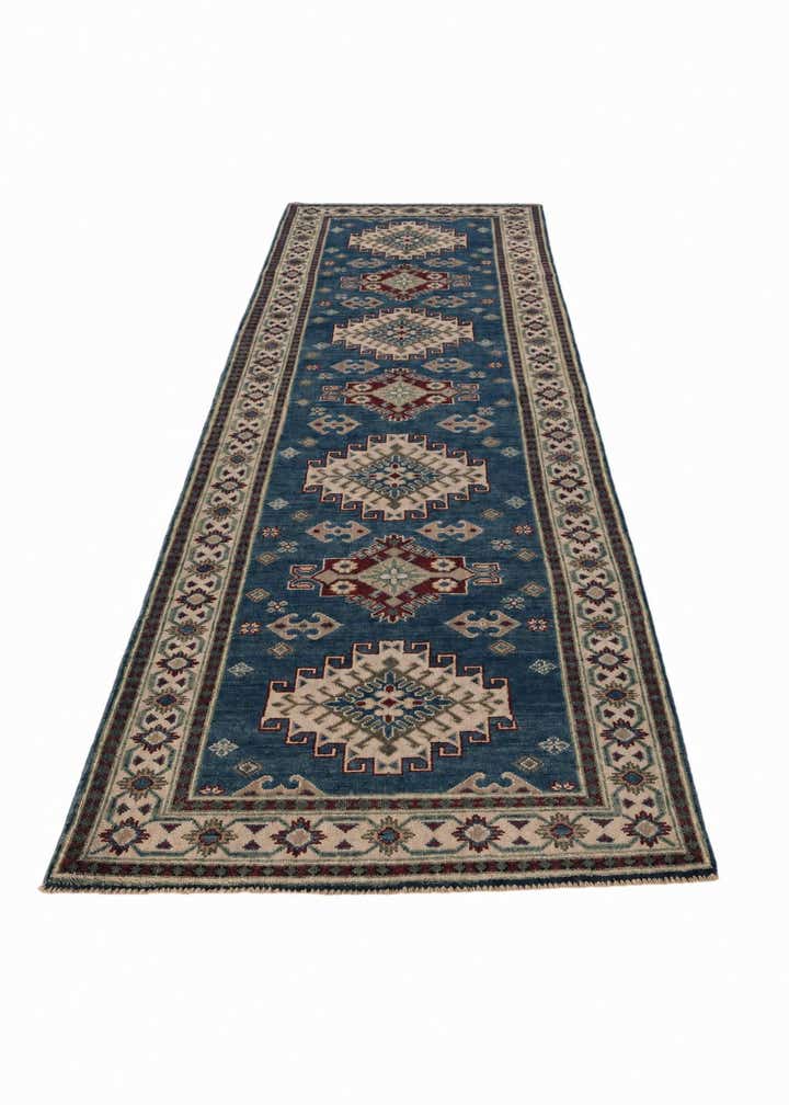 3' x 10' Hand Knotted Kazak Runner Rug