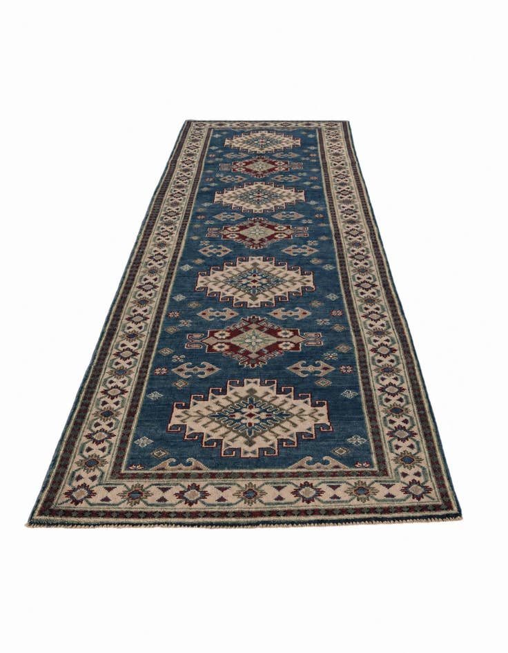 Detail image of 3' x 10' Hand Knotted Kazak Runner Rug