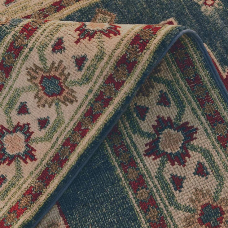 Detail image of 3' x 10' Hand Knotted Kazak Runner Rug