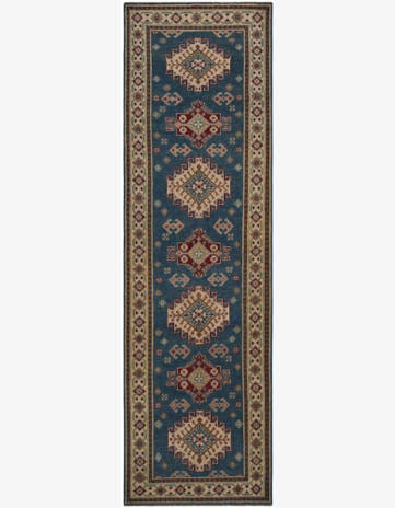 3' x 10' Hand Knotted Kazak Runner Rug