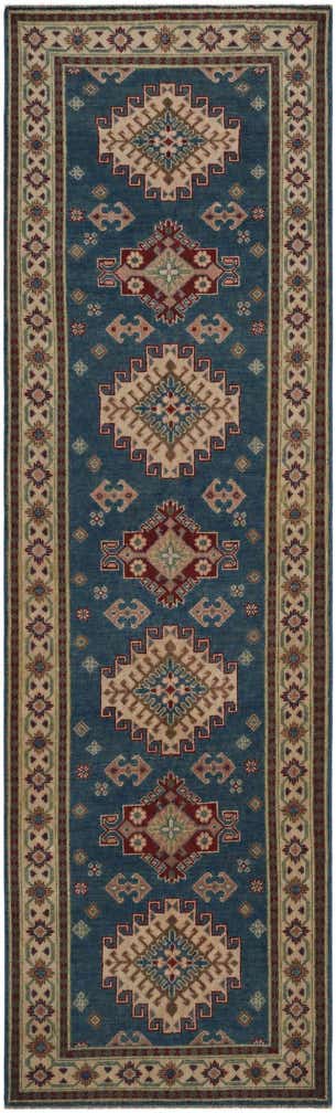 3' x 10' Hand Knotted Kazak Runner Rug