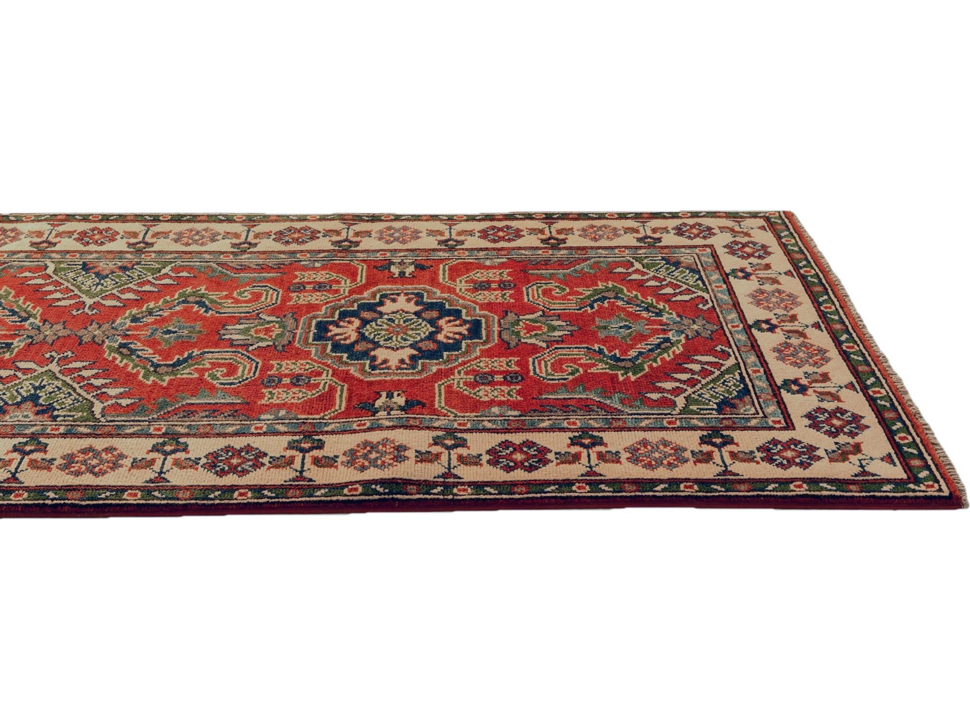 2' 7 x 9' 9 Hand Knotted Kazak Runner Rug