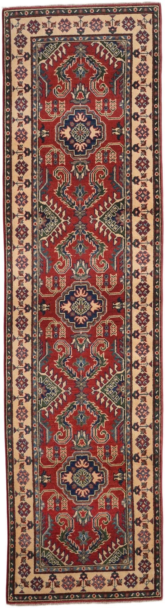 2' 7 x 9' 9 Hand Knotted Kazak Runner Rug