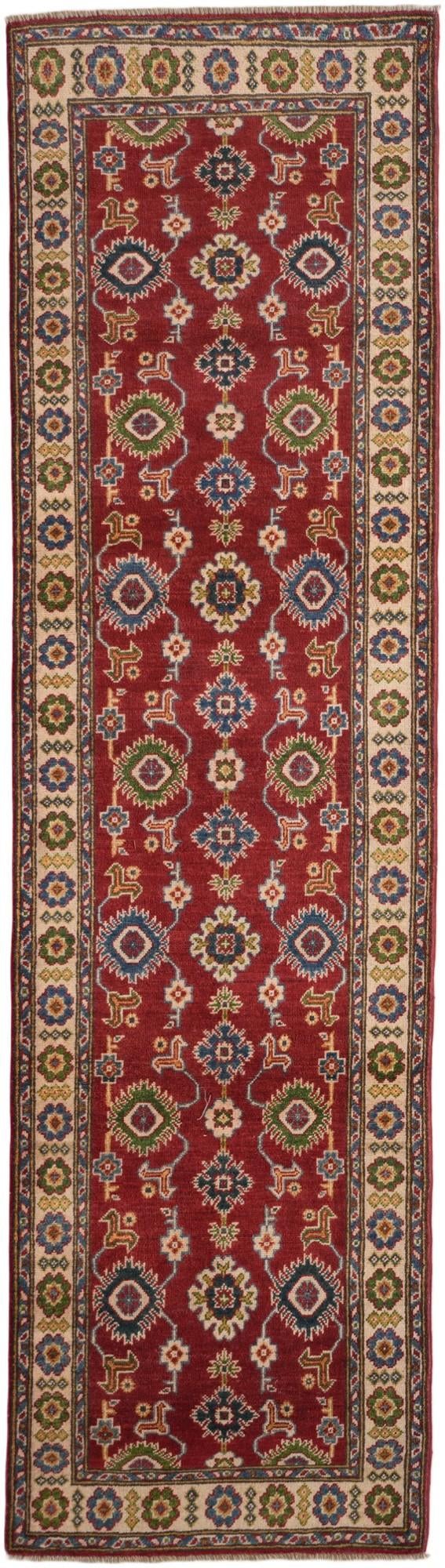 2' 9 x 9' 10 Hand Knotted Kazak Runner Rug