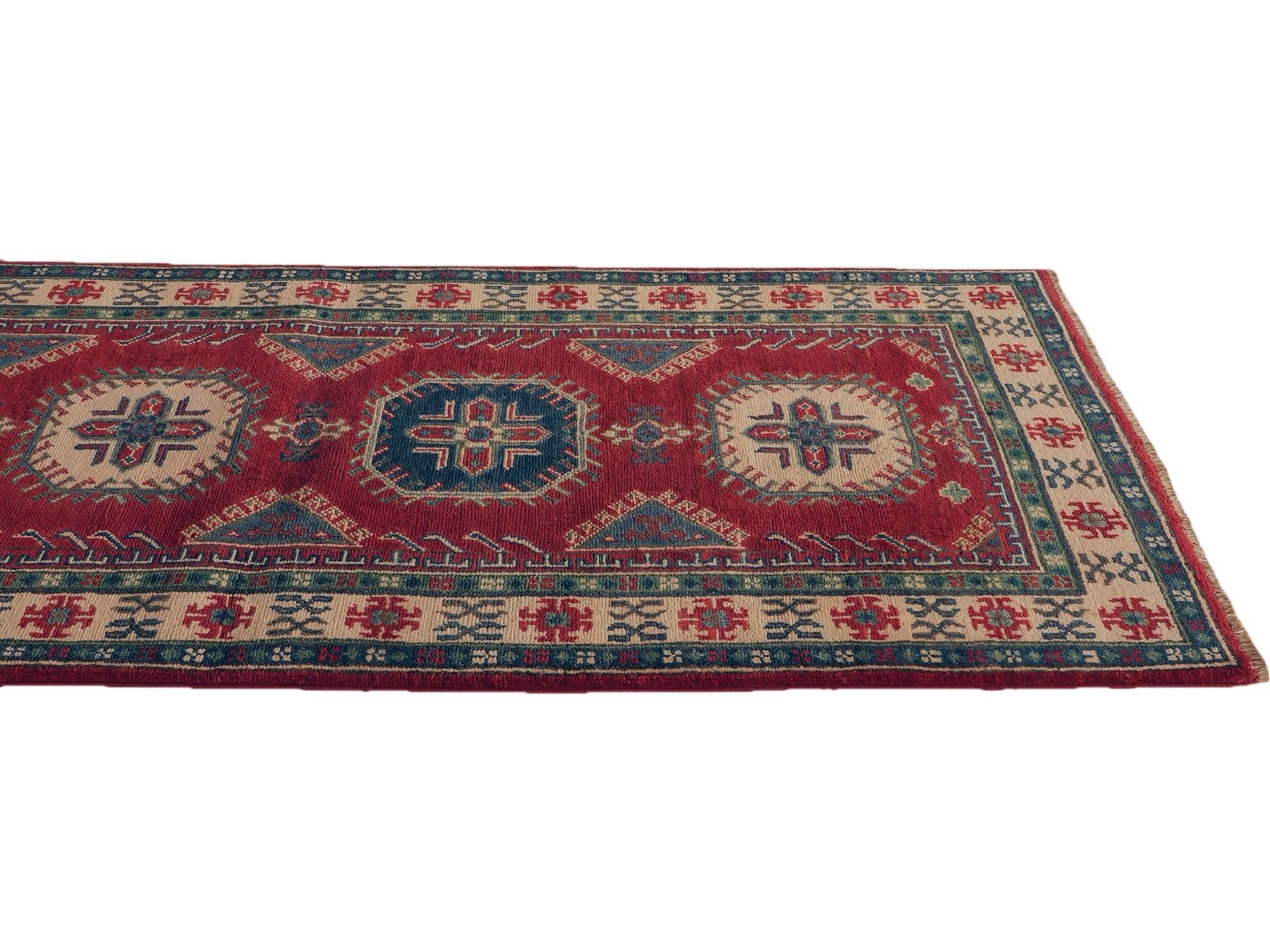 Detail image 6 of 10: 2' 9 x 9' 9 Hand Knotted Kazak Runner Rug