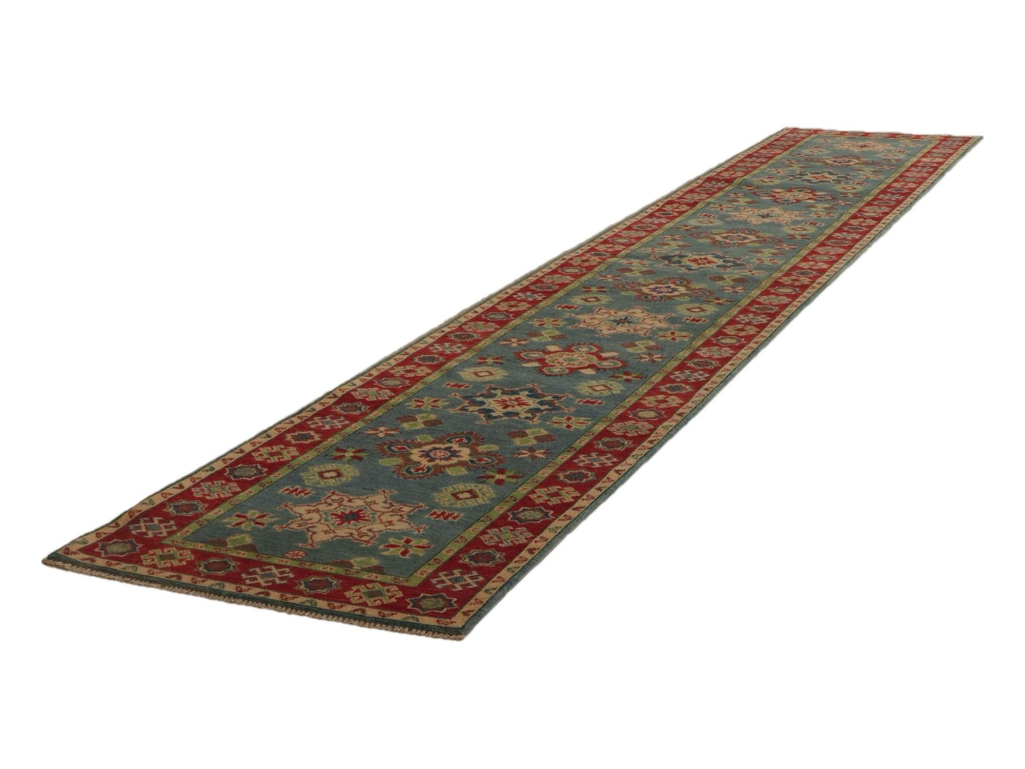 Detail image 4 of 11: 2' 8 x 16' 1 Hand Knotted Kazak Runner Rug