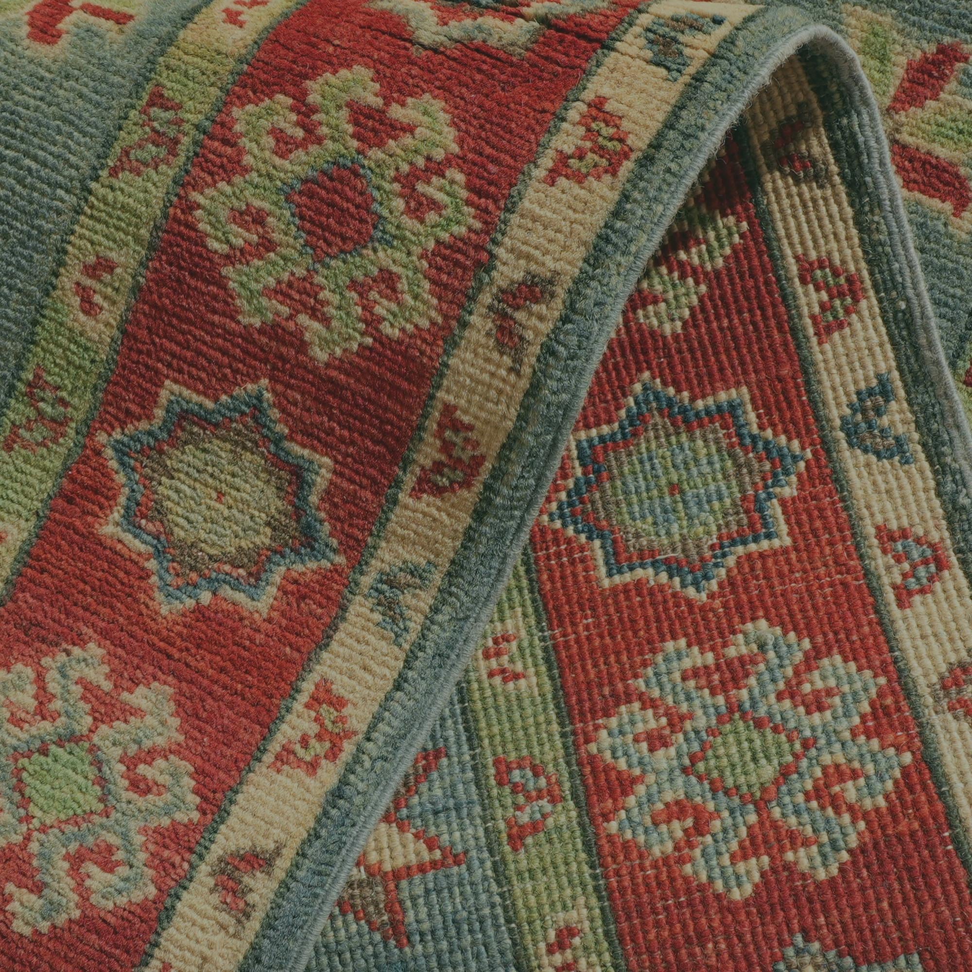 Detail image 8 of 11: 2' 8 x 16' 1 Hand Knotted Kazak Runner Rug
