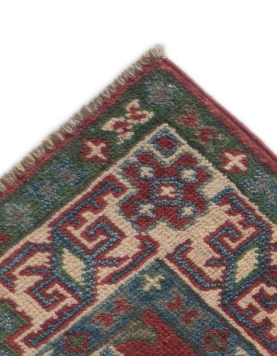 Detail image of 2' 8 x 9' 6 Hand Knotted Kazak Runner Rug