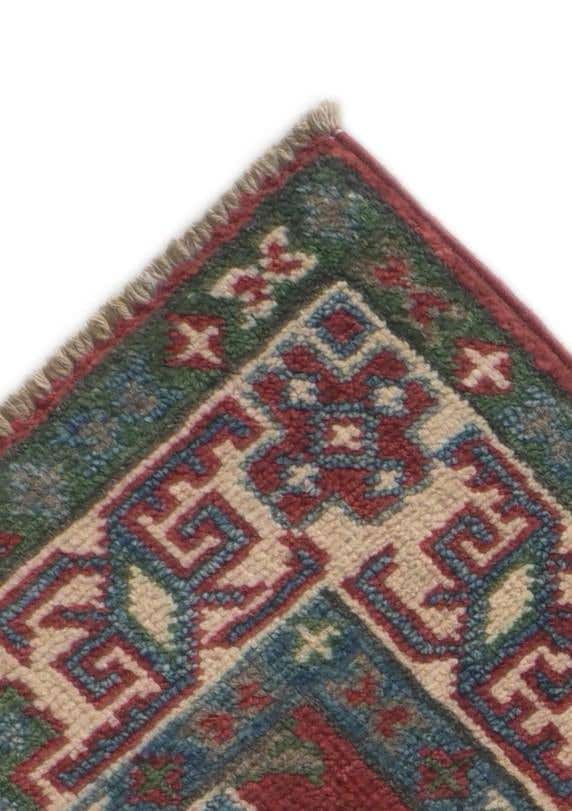 2' 8 x 9' 6 Hand Knotted Kazak Runner Rug