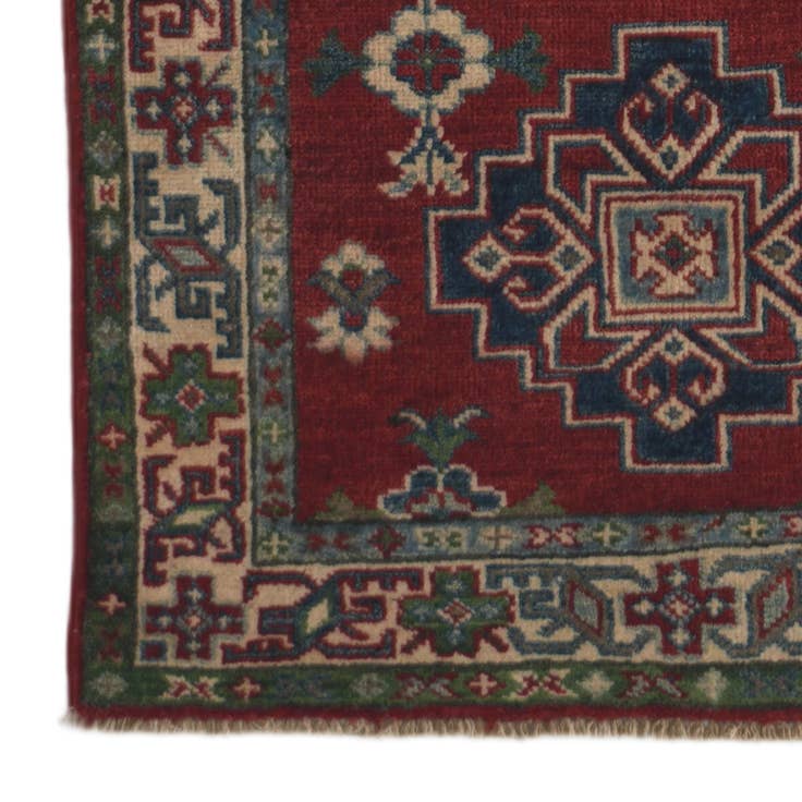 Detail image of 2' 8 x 9' 6 Hand Knotted Kazak Runner Rug
