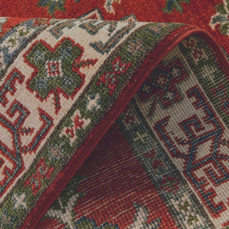 Detail image of 2' 8 x 9' 6 Hand Knotted Kazak Runner Rug