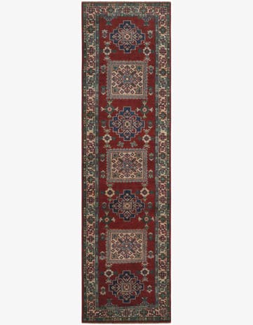 2' 8 x 9' 6 Hand Knotted Kazak Runner Rug