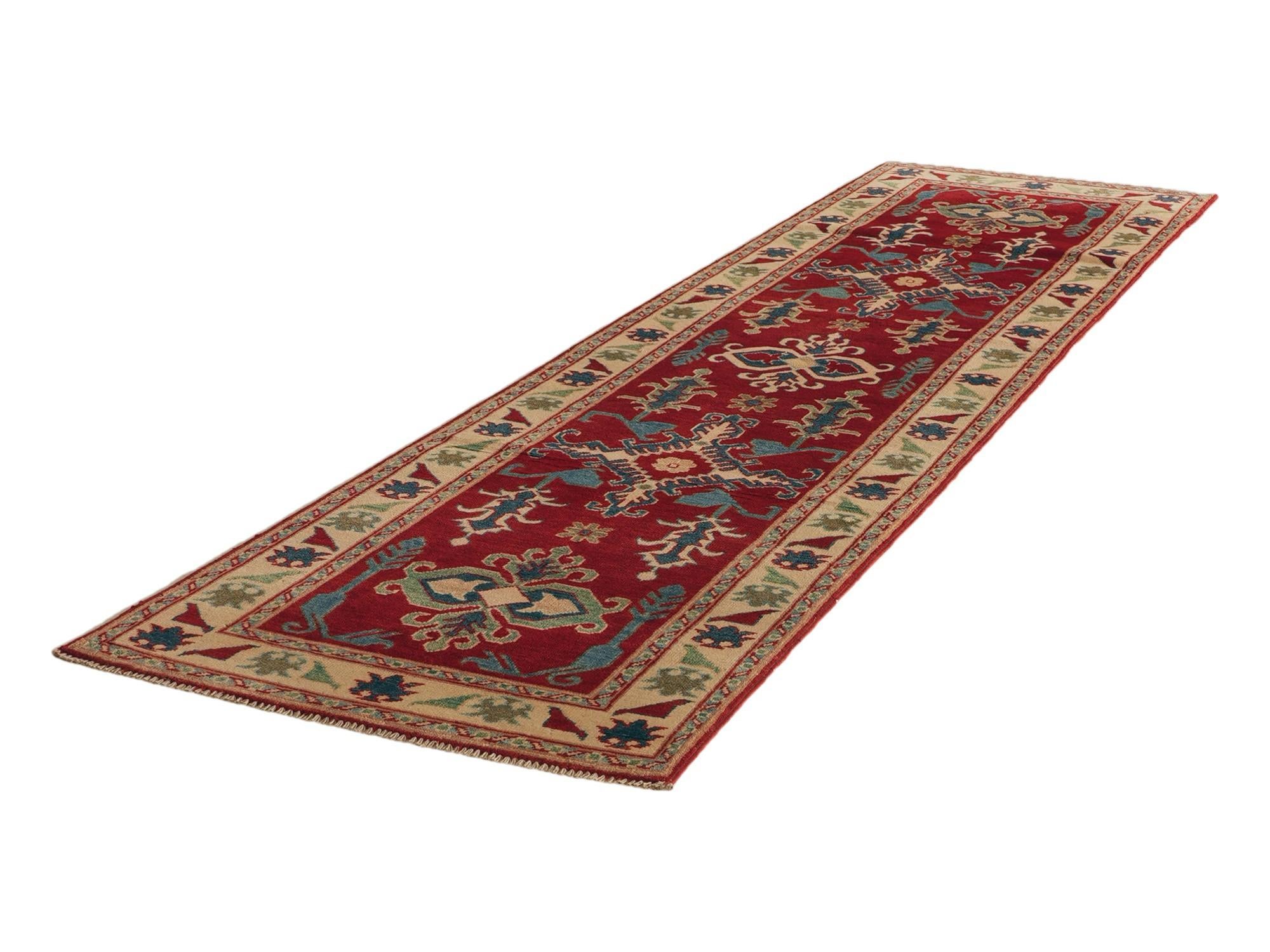 Detail image 4 of 11: 2' 6 x 9' 5 Hand Knotted Kazak Runner Rug
