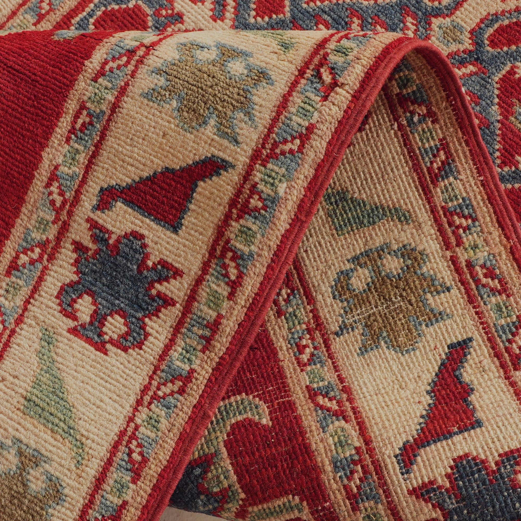 Detail image 8 of 11: 2' 6 x 9' 5 Hand Knotted Kazak Runner Rug