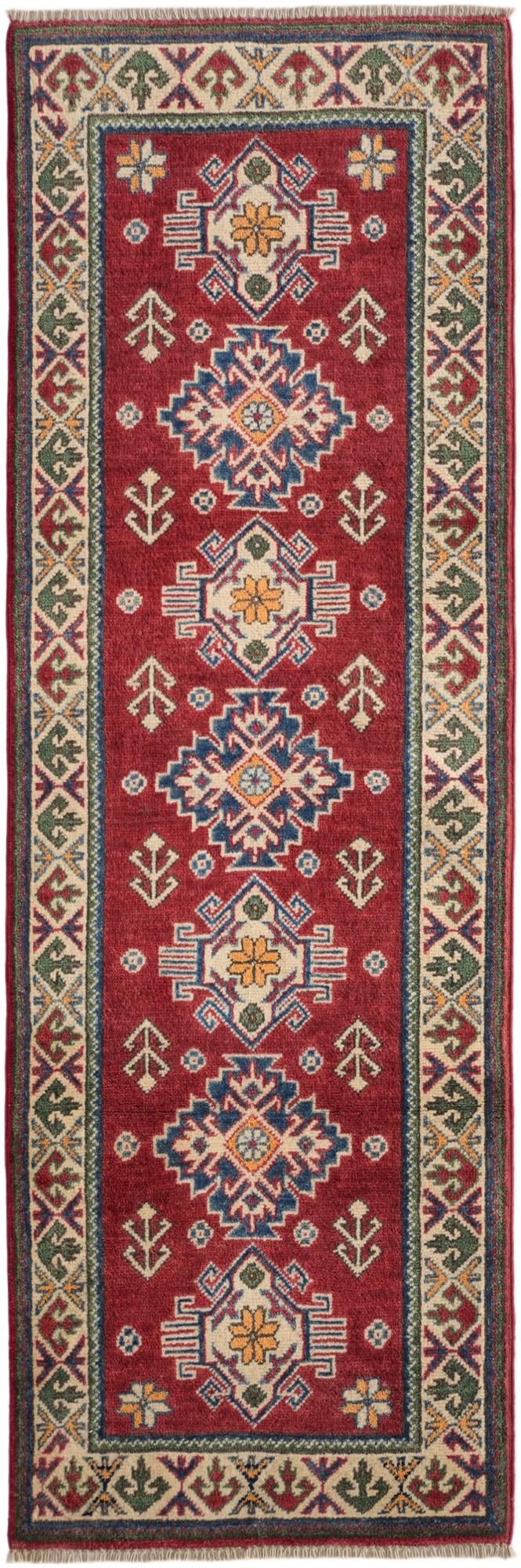 2' x 6' Hand Knotted Kazak Runner Rug