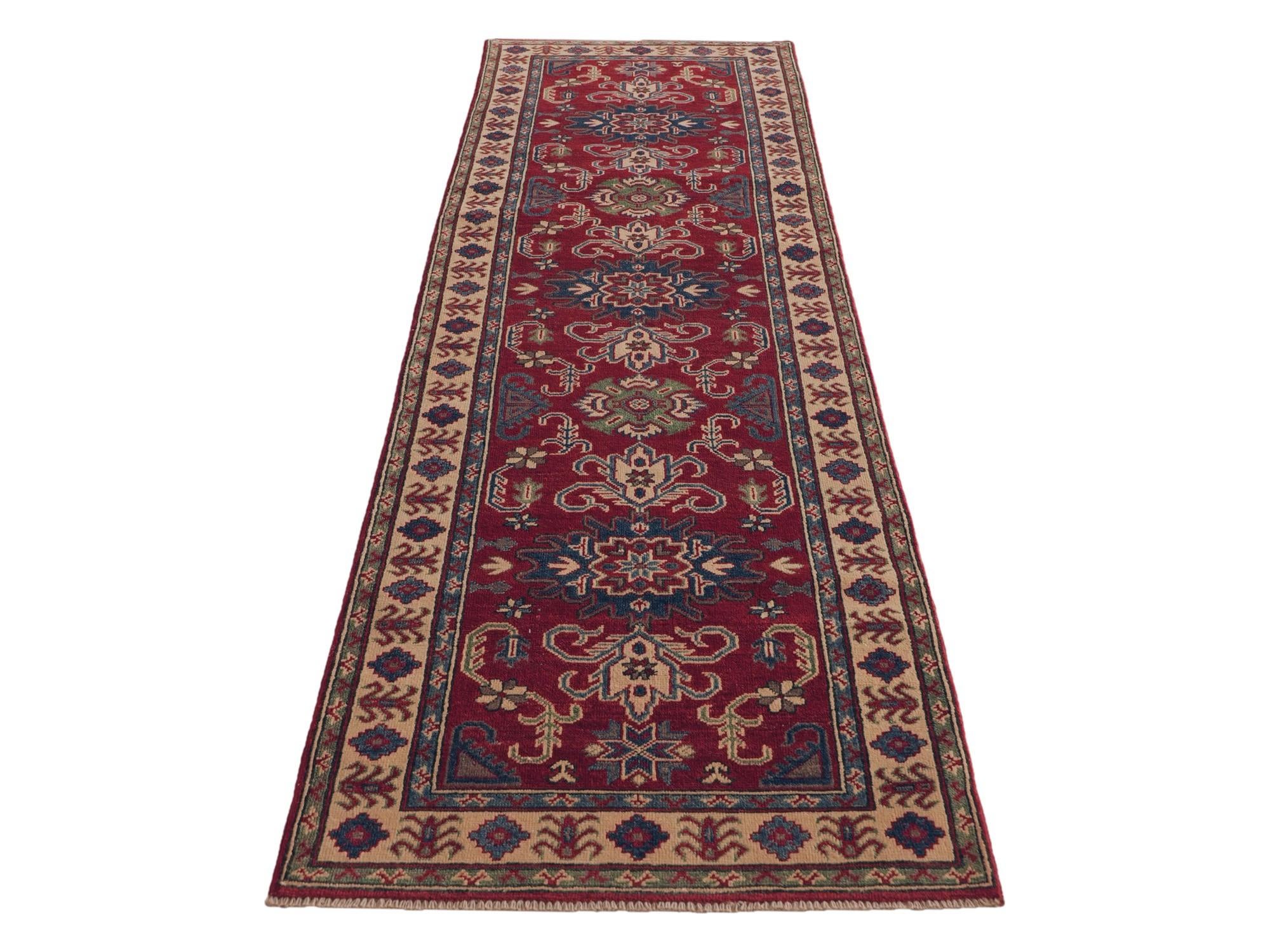 Detail image 5 of 11: 2' 9 x 9' 11 Hand Knotted Kazak Runner Rug