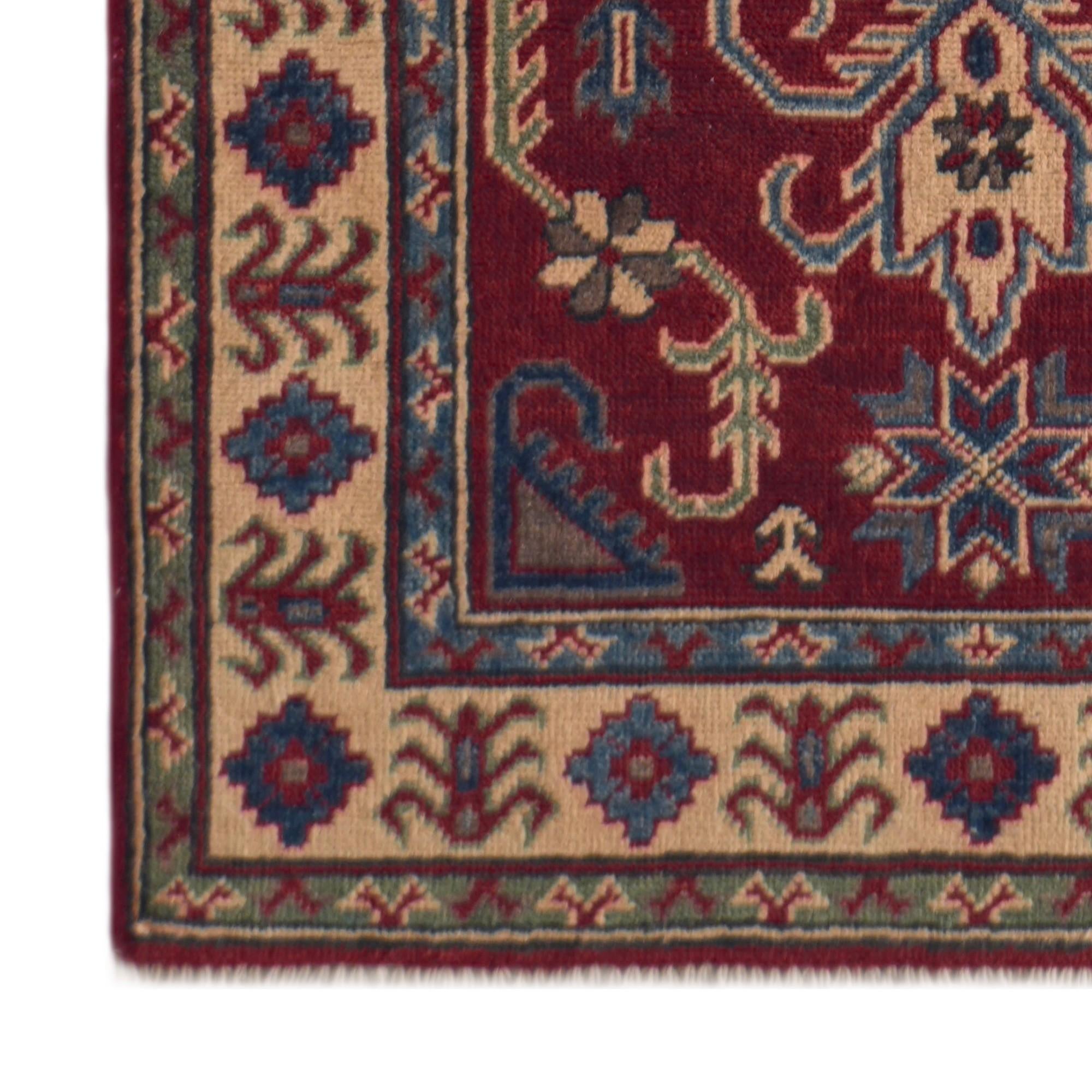 Detail image 7 of 11: 2' 9 x 9' 11 Hand Knotted Kazak Runner Rug