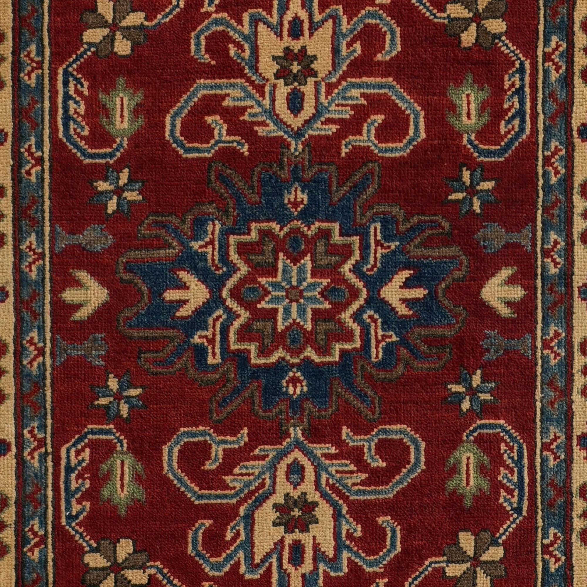 Detail image 10 of 11: 2' 9 x 9' 11 Hand Knotted Kazak Runner Rug