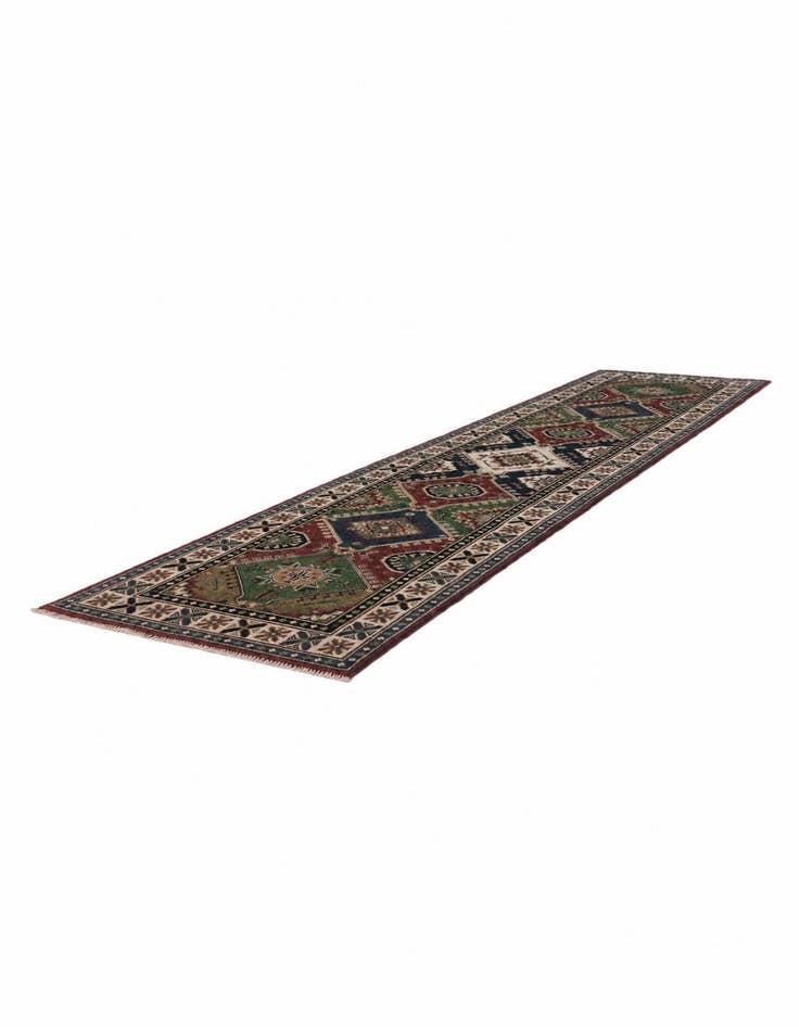 Detail image of 2' 8 x 11' 7 Hand Knotted Kazak Runner Rug