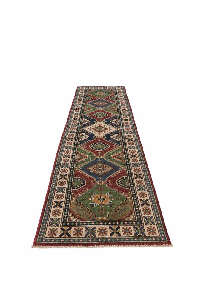 2' 8 x 11' 7 Hand Knotted Kazak Runner Rug